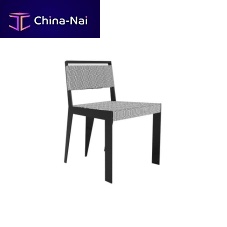 Contemporary chair CINCOoutdoorfabricpolished stainless steel base