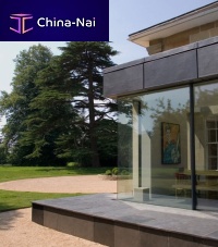 Laminated glass panel INVISIBLE CORNERtransparentfor partition wall