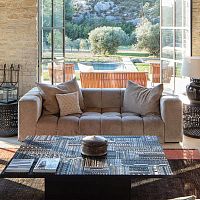 Semicircular sofa LOBAcontemporaryfabricgray