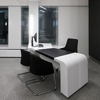 Contemporary table CORIAN acrylicSolid Surfacerectangular