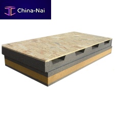 Roof decking panel with integrated insulation AIREK GREYWOOD