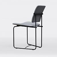 Bauhaus design dining chair JODIE S02indoorfabricmetal base