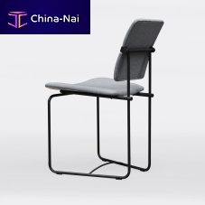 Bauhaus design dining chair JODIE S02indoorfabricmetal base