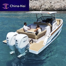 Outboard center console boat 31WBtwin-enginefiberglass6-person max.
