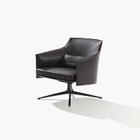 Contemporary armchair STANFORDfabricleathermetal