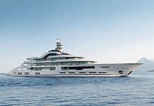 Cruising mega-yacht Tanzaniteraised pilothousecustom