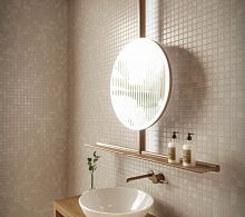 Wall-mounted bathroom mirror IOcontemporaryroundhorizontal