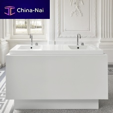 Free-standing washbasin BetteOneenameled metaldoublewithout hole
