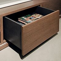 Full-extension drawer runner FUTURA integrated soft-close mechanismconcealedpush to open