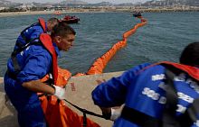Pollution control boom BALEARfloatingsheltered watersself-inflating