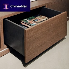 Full-extension drawer runner FUTURA integrated soft-close mechanismconcealedpush to open