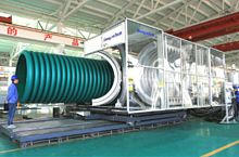 Corrugated pipe production corrugator ZC-2000Hfor extrusion lines
