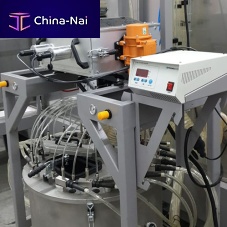 Ultrasonic screening unit for enamellingstationaryfor powders