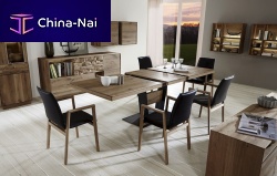 Contemporary dining table BENT oakrectangularhome