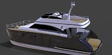 Power catamaran motor yacht AB32 Elegancechartersport-fishingflybridge