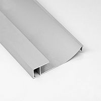 Black baseboard 60X13silver-coloredanodized aluminumrectangular