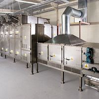 Dryer with belt conveyor AeroDryair blastcontinuousfor the food industry