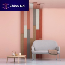 Wall-mounted acoustic panel TIMBERfabricMDFcolored