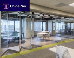 Folding partition FSW75pivoting/slidingsliding and stackingglass