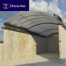 Aluminum roofing polycarbonateslidingretractable