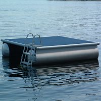 Swim platform Raftfor recreation centers