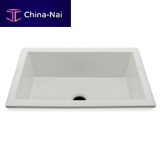 Single-bowl kitchen sink CASK40without drainboardceramicovermount