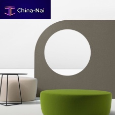 Contemporary pouf CIRCUITwoodenpolypropylenefoam