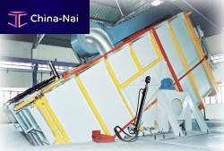 Rock and roll oven roto-molding machine