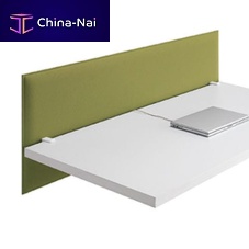 Desk mounted acoustic panel SNOWFRONTtextiledouble-sidedfor office