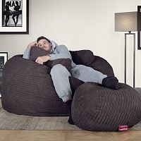 Contemporary bean bag CCRCC1LGRfabricbrowndouble