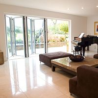 Folding patio door PANORAMAaluminumdouble-glazedsecurity