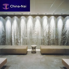Fabric textile membrane TEXTURA 1991metalfor interior