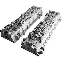 Bi-material injection molding multi-componentthermosetting plasticpolycarbonate