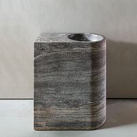 Floor-mounted washbasin SIX70marblewithout holewithout overflow