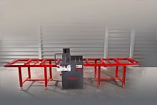 Circular saw 60Rwoodwith roller conveyorpneumatic