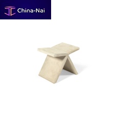 Contemporary pouf VOYAGEleatherrectangularby Luca Erba