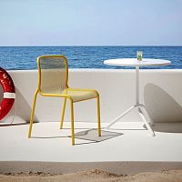 Contemporary chair MOMO NET 2outdoormeshpainted metal base