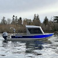 Outboard day fishing boat PYBUS OFFSHORE 21'wheelhousealuminum
