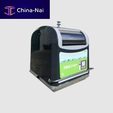 Metal waste container in-ground