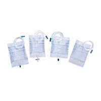 Urinary drainage set graduatedwith anti-reflux valve