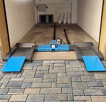 Lateral displacement parking platform MOVY PARK electric