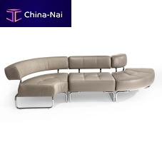 Contemporary bench LOUNGEfabricmetalwithout backrest