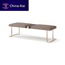 Contemporary bench ART. 7987metalfabricleather
