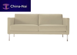 Contemporary sofa CUBICfabricsynthetic leatherblue