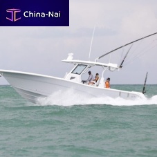 Outboard center console boat 368 COMMANDERtriple-enginesport-fishingwith cabin