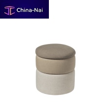 Contemporary pouf POND woodenpolypropylenefoam