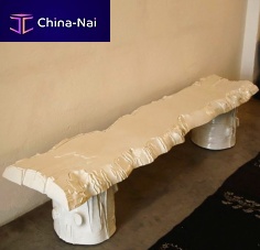 Original design bench MOBILI ALL'ARIAsandstoneceramicwithout backrest