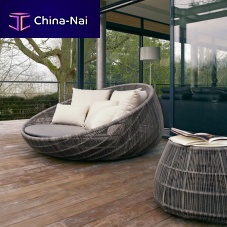 Round sofa Canasta '13contemporaryfabricbeige