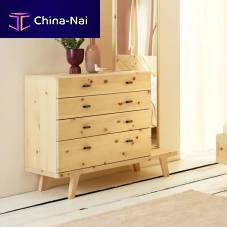Contemporary chest of drawers SOL oakwalnutpine