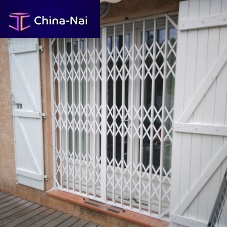 Retractable security grill for doorsfor store frontsaluminum